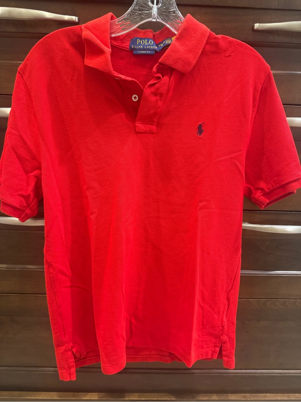 Polo by Ralph Lauren Red Polo with Navy Logo